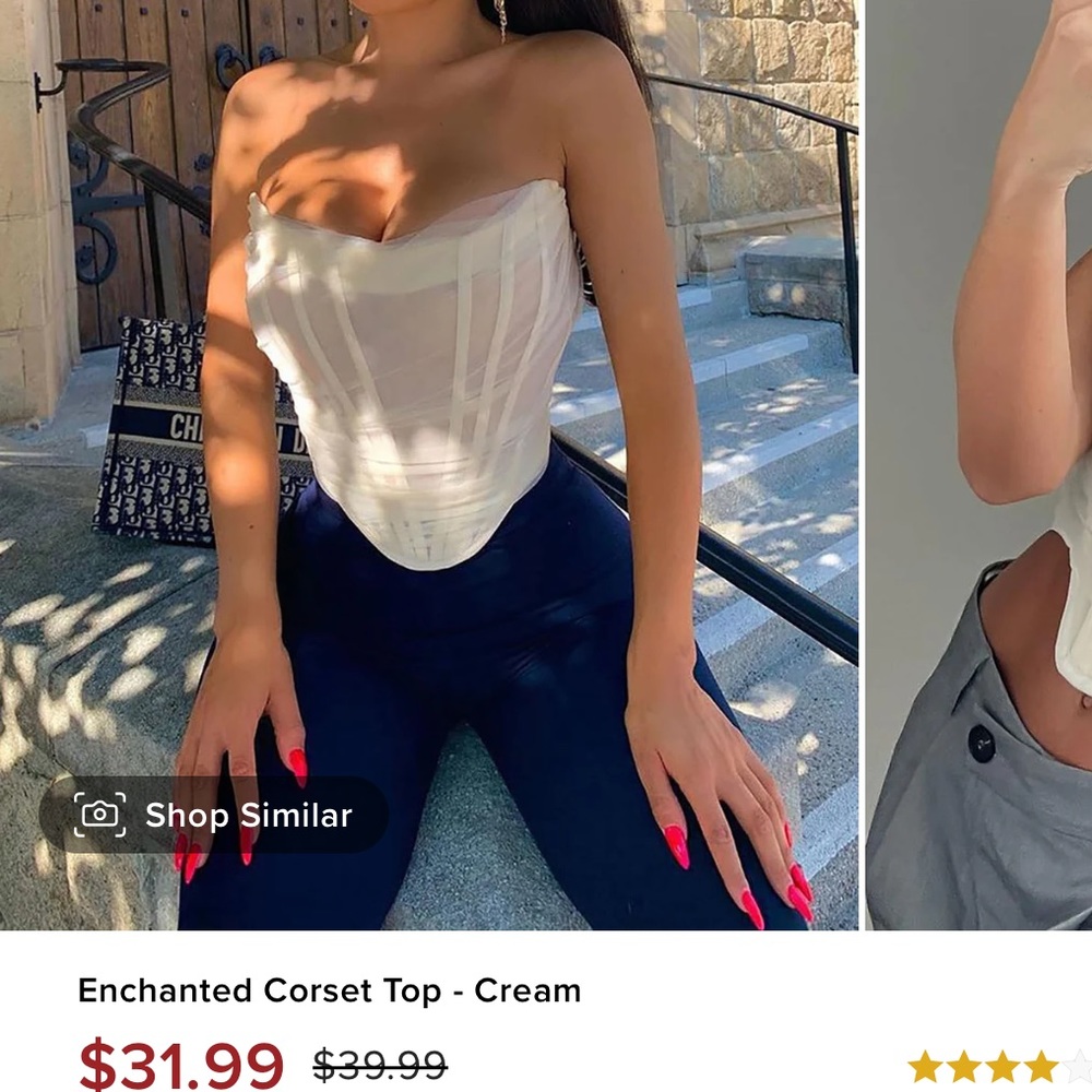 Fashion nova corset top